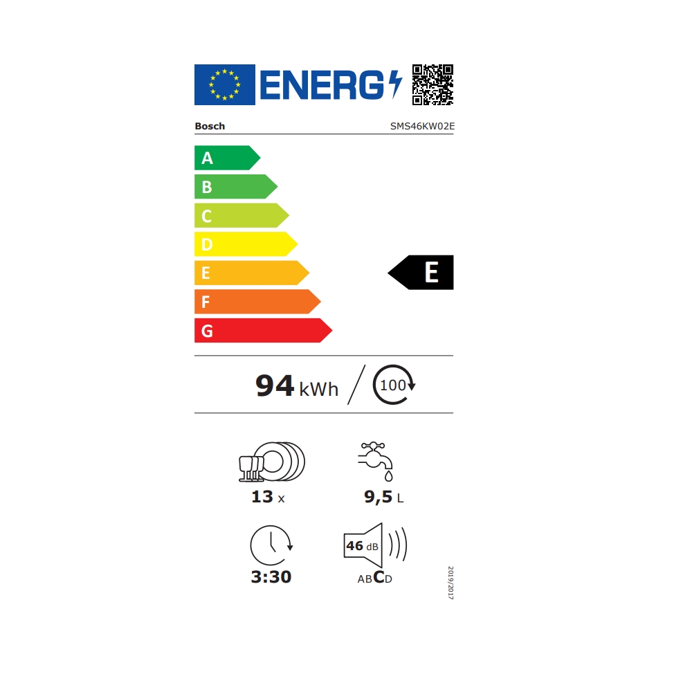 lavavajillas Bosch SMS46KW02E