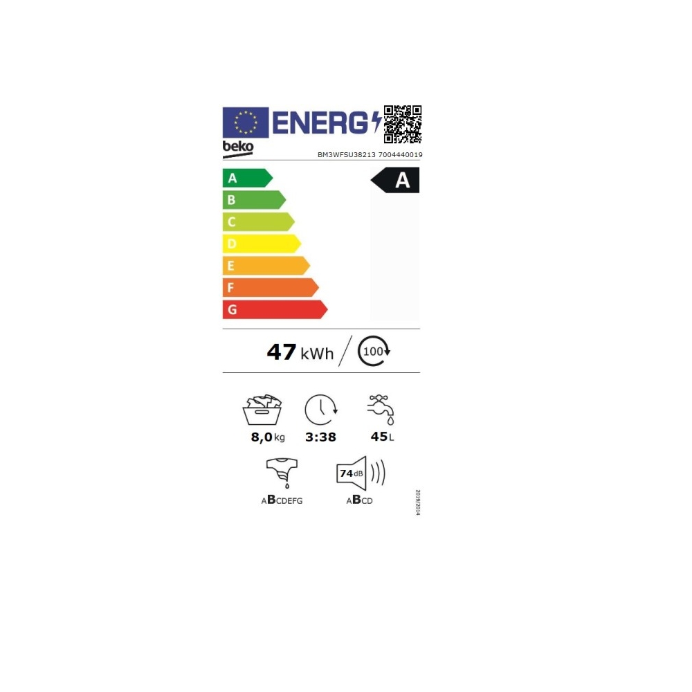 lavadora Beko SERIE B300 BM3WFT3821WB