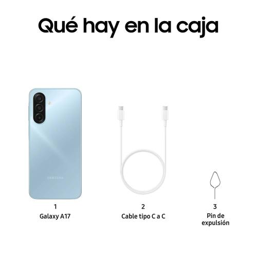 teléfono Samsung GALAXY  A17 LTE 4GB   128GB LIGHT BLUE