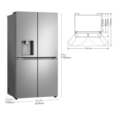 frigorífico LG GMF961PY3E