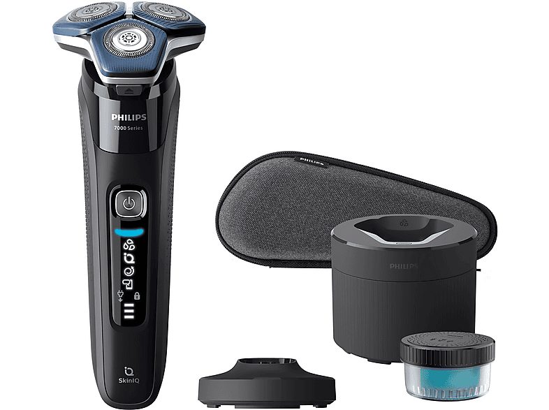 Afeitadora - PHILIPS SHAVER Series 7000 S7886/55, 60 Min., Cortador de relieves, Negro