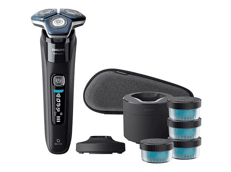 Afeitadora - PHILIPS SHAVER Series 7000 S7886/63, 60 Min., Cortador de relieves, Negro