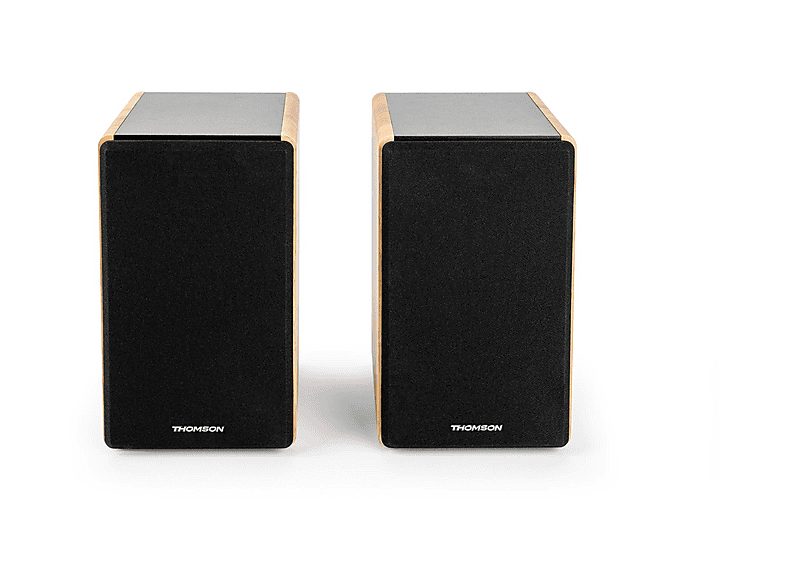 Altavoces de estantería - THOMSON WS902DUO, 150 W, Bluetooth, Madera / Negro