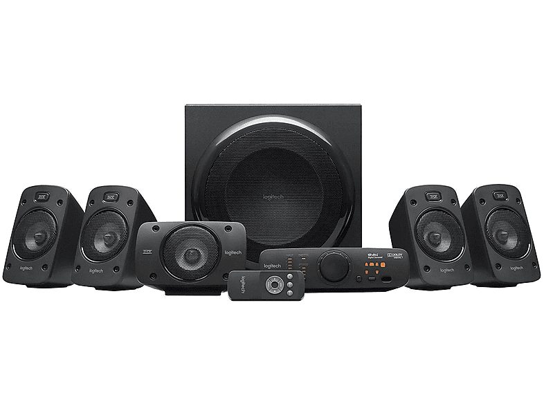 Altavoces para PC - LOGITECH 980-000468, 5 x 67 W + 165 W, 5.1 canales, Negro
