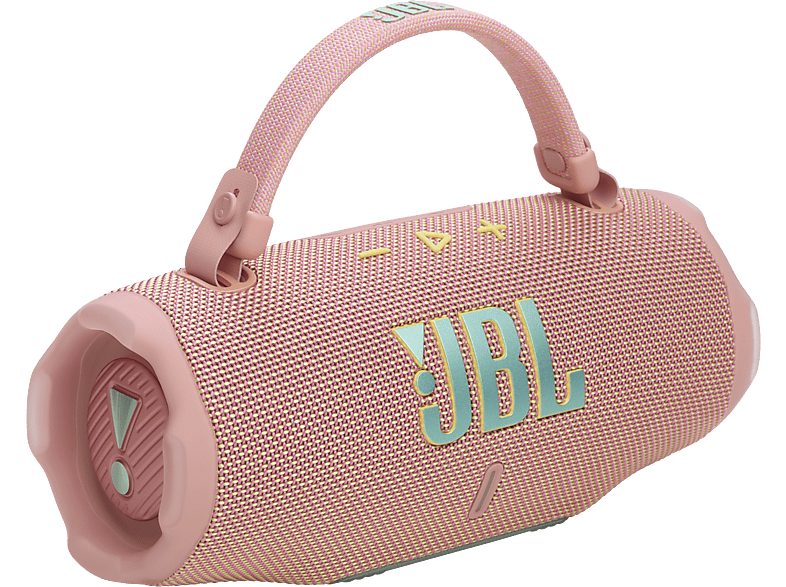 Altavoz bluetooth - JBL Charge 6, 45 W, Bluetooth, Hasta 24 horas + 4 horas con Playtime Boost, Resistente a golpes, agua y polvo, Rosa