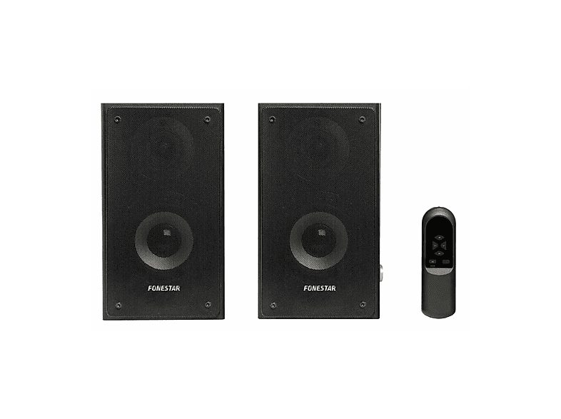 Altavoz de estantería - FONESTAR CLASS-220N, 1Watt, 1 canales, Bluetooth, negro