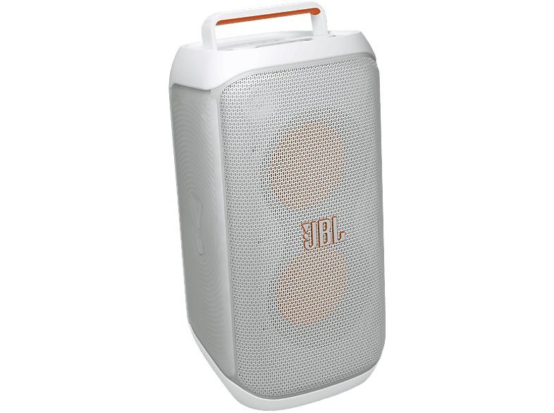 Altavoz de gran potencia - JBL PartyBox Club 120, Portátil para fiestas, Asa plegable, Bluetooth, Resistente salpicaduras, Autonomía 12h, 160W, Blanco