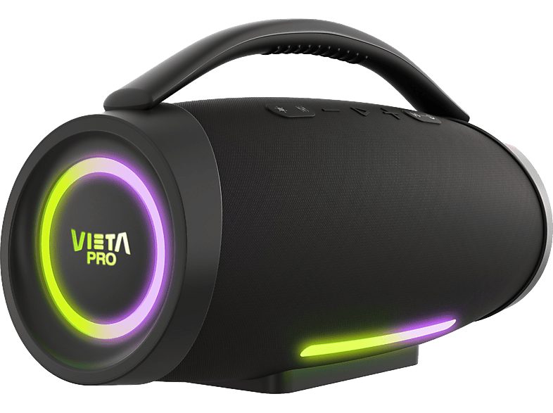 Altavoz inalámbrico - Vieta Thunder 2, 150 W, Bluetooth 5.3, 24 h autonomía, Resistencia al agua IPX6, Función True Wireless, Negro