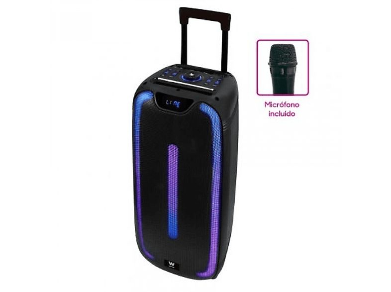Altavoz inalámbrico - WOXTER SO26-080, 100 W, Bluetooth, aproximadamente 5 horas., Negro