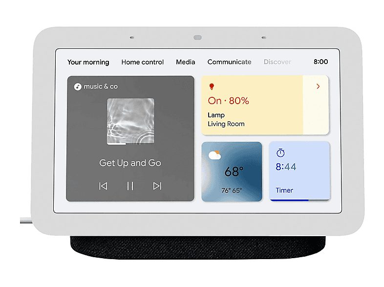 Asistente inteligente - GOOGLE Nest Hub, Bluetooth, Google Assistant, Carbón