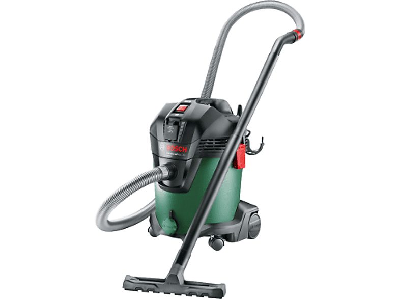 Aspirador con bolsa - BOSCH AdvancedVac 20 (Incluye accesorios), 1200 W, Potencia de succión 300 W, Depósito 16,8 l, Verde