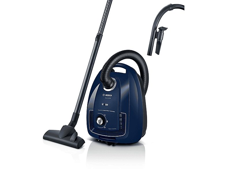 Aspirador con bolsa - BOSCH AKLBB1670809438, 600 W, Depósito 4 l, Azul