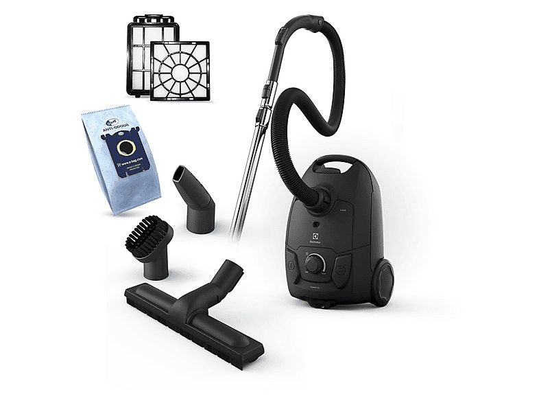 Aspirador con bolsa - ELECTROLUX EB51C2GG, 750 W, Potencia de succión 209 AirWatt, Depósito 3 l, Granito, Gris
