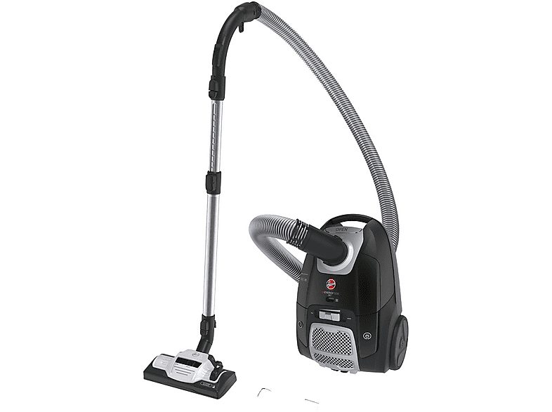 Aspirador con bolsa - HOOVER HE520PET 011, 700 W, Potencia de succión 61 W, Depósito 3,5 l, Negro