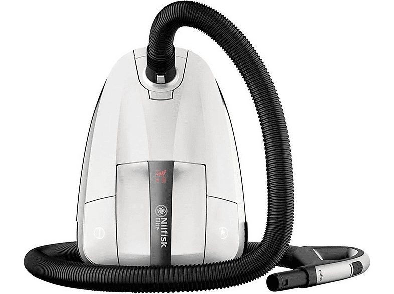 Aspirador con bolsa - NILFISK 128390130, 650 W, Potencia de succión 270 W, Depósito 3,6 l, Plata y negro