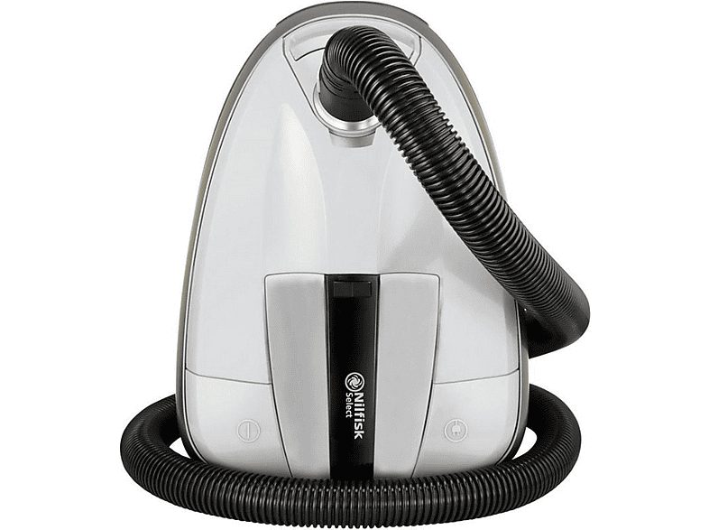 Aspirador con bolsa - NILFISK NILFISK Select Classic White, 650 W, Potencia de succión 270 AirWatt, Depósito 3,1 l, Blanco