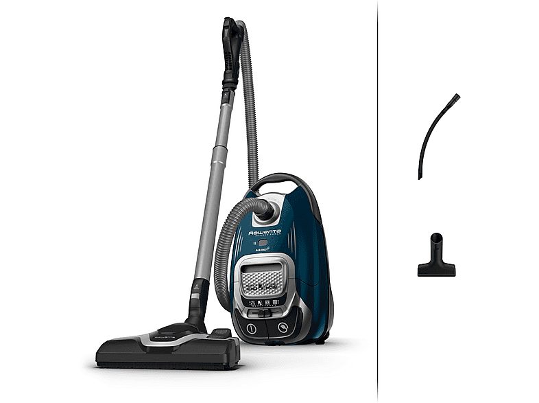 Aspirador con bolsa - ROWENTA RO7451EA, 400 W, Depósito 4,5 l, Azul