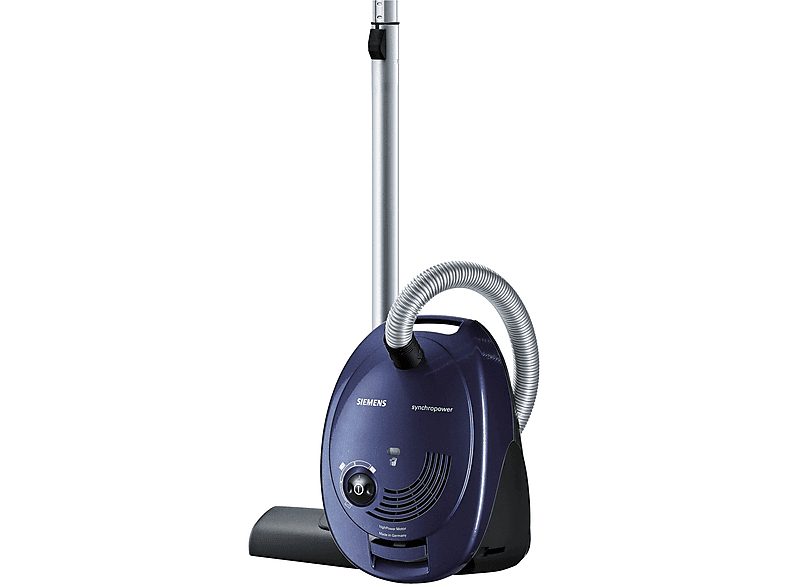Aspirador con bolsa - SIEMENS VS06A111, 600 W, Depósito 4 l, Azul