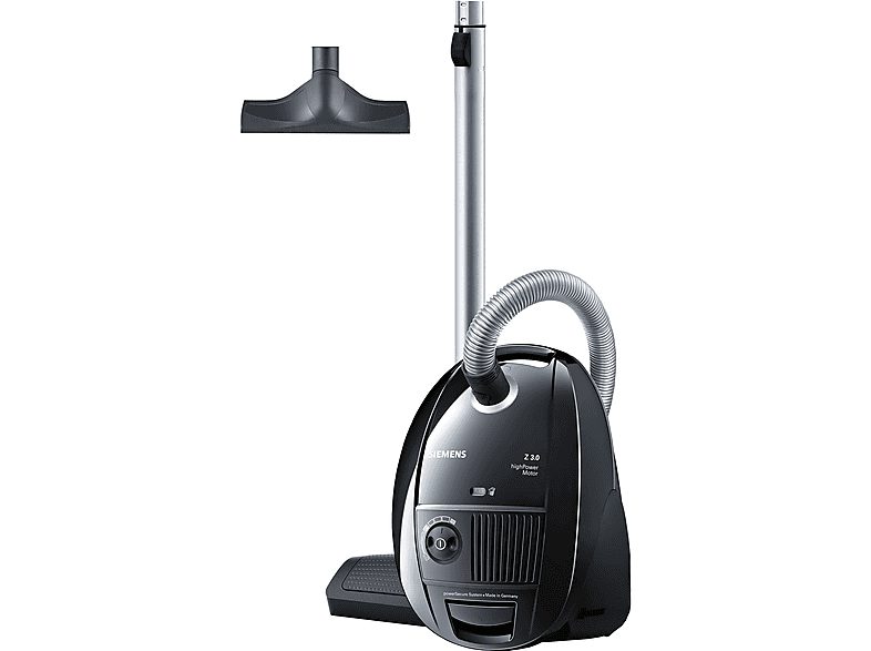 Aspirador con bolsa - SIEMENS VSZ3B212, 700 W, Depósito 4 l, Negro
