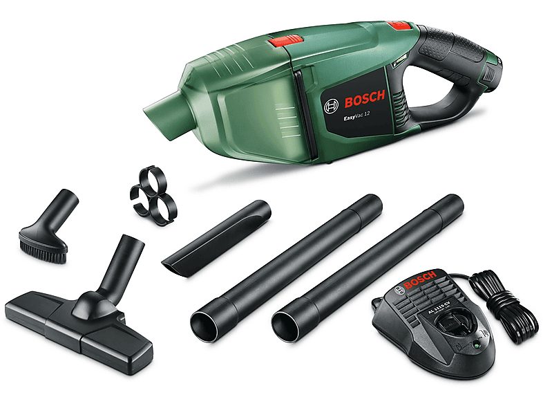 Aspirador de mano - BOSCH AKLBB1295467887, 0 W, Potencia de succión 5,3 kPa, Depósito 380 ml, Autonomía 22 min, Negro