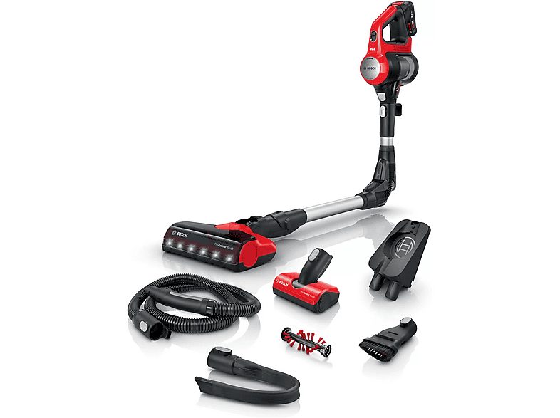 Aspirador escoba - BOSCH BBS711ANM, 700 W, Depósito 0,3 l, Autonomía 40.0 min, Inox