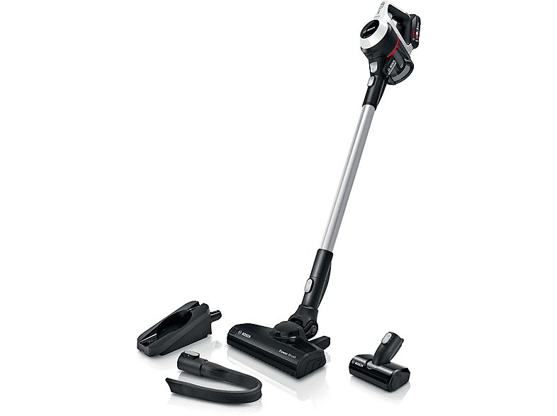 Aspirador escoba - BOSCH BKS611MTB, 15 W, Depósito 0,3 l, Autonomía 30 min, Blanco