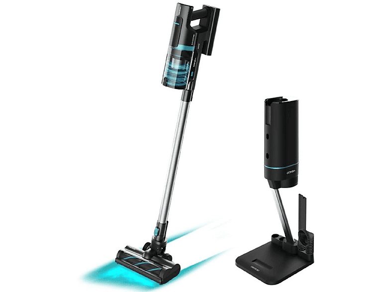 Aspirador escoba - CECOTEC Conga Rockstar 10000 Nebula Station, 430 W, Potencia de succión 30 kPa, Depósito 1 ml, Autonomía 120 min, Multicolor