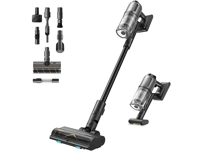 Aspirador escoba - DREAME Z30, 29,6 V, Potencia de succión 310 AirWatt, Depósito 0,6 l, Autonomía 90 min, Negro