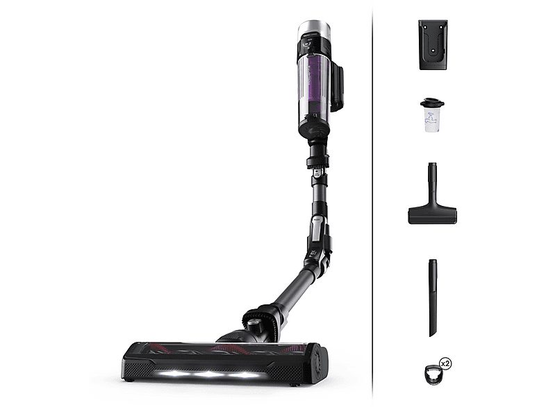 Aspirador escoba - ROWENTA RH2038, 250 W, Potencia de succión 100 AirWatt, Depósito 0,4 l, Autonomía 45 min, Negro