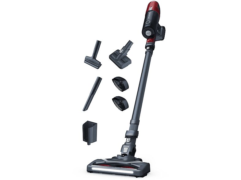 Aspirador escoba - ROWENTA X-Pert 6.60 RH6878WO, 100 W, Potencia de succión 25 AirWatt, Depósito 0,55 l, Autonomía 45 min, Rojo