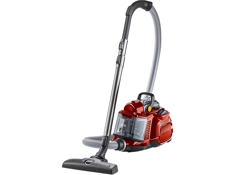 Aspirador sin bolsa - AEG LX7-2-CR-A, 750 W, Potencia de succión 174 W, Depósito 1,4 l, Rojo