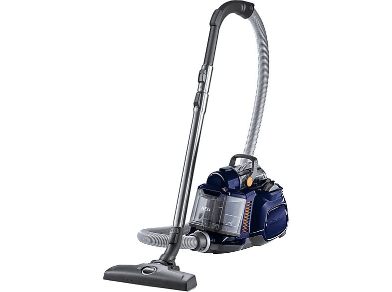 Aspirador sin bolsa - AEG LX7-2-DB-P, 750 W, Depósito 1,4 l, Azul, gris