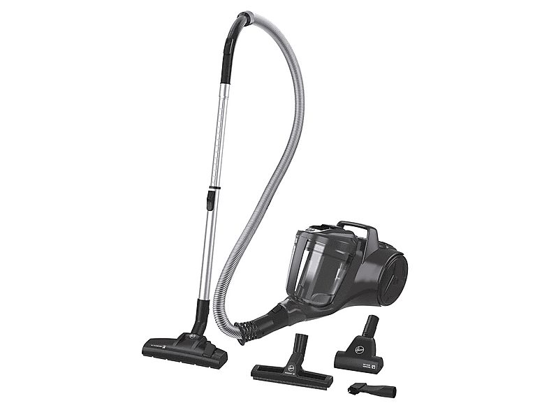 Aspirador sin bolsa - HOOVER HP120PET 011, 700 W, Depósito 2 l, Gris