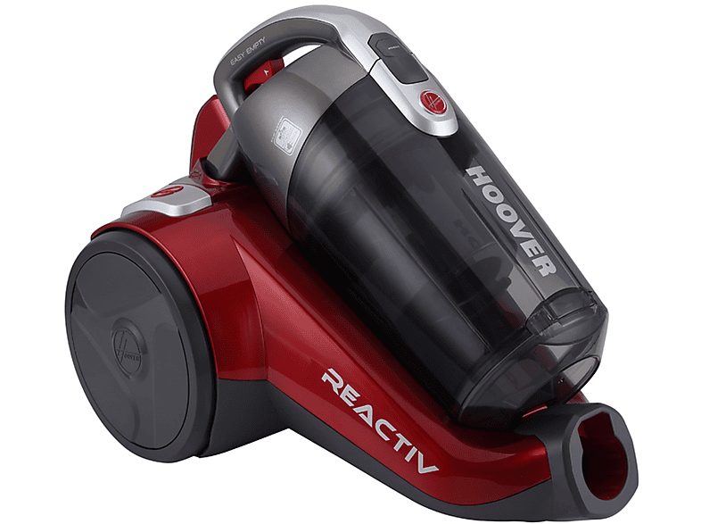 Aspirador sin bolsa - HOOVER RC81_RC25011, 800 W, Depósito 2 l, Rojo