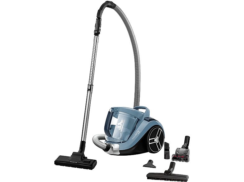 Aspirador sin bolsa - ROWENTA RO4871EA, 550 W, Depósito 2,5 l, Azul