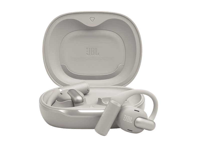 Auriculares conducción de aire - JBL Sense Pro, 38h Autonomía, Open-ear, Gancho Ajustable, 4 Micrófonos, Gris