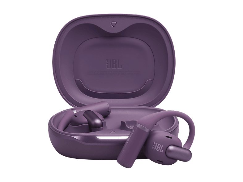 Auriculares conducción de aire - JBL Sense Pro, 38h Autonomía, Open-ear, Gancho Ajustable, 4 Micrófonos, Morado