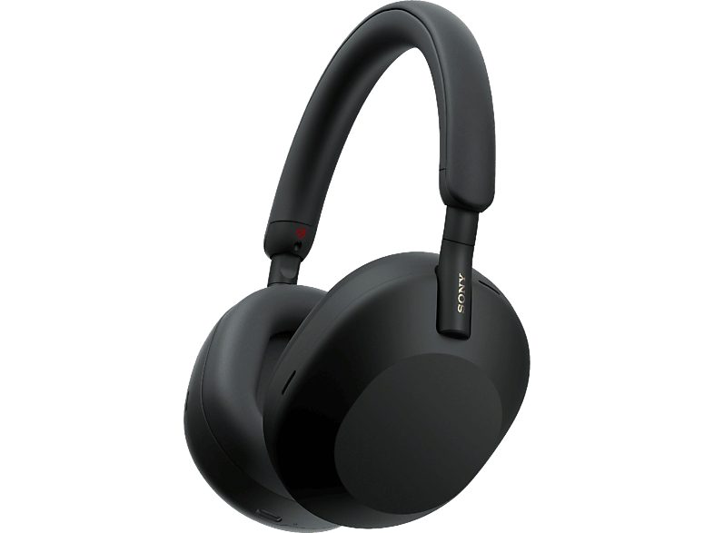 Auriculares inalámbricos - Sony WH-1000XM5B, Estuche rígido, Cancelación ruido, 30h, Hi-Res, Carga Rápida, Llamada Nítida, Bluetooth, Diadema, Negro