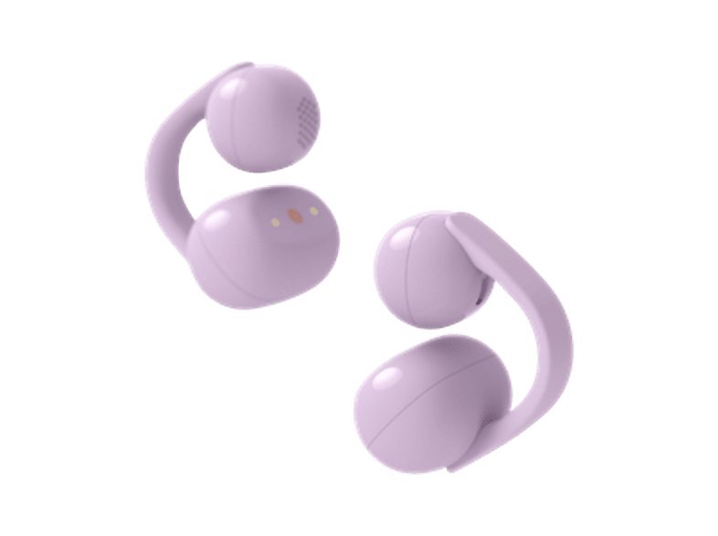 Auriculares True Wireless - Sony LinkBuds Clip, Estilo abierto, 3 modos de escucha, IPX4, Llamadas nítidas, 37 horas, IA, Táctil, iOS/Android, Lavanda