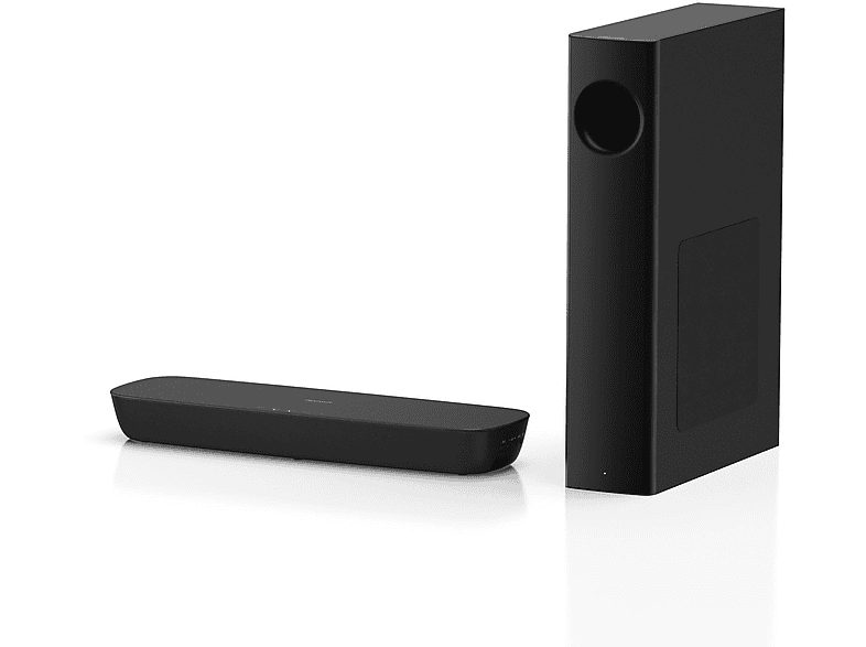 Barra de sonido con subwoofer - PANASONIC SC-HTB254EGK, Bluetooth, Subwoofer Inalámbrico, 120 W, Negro