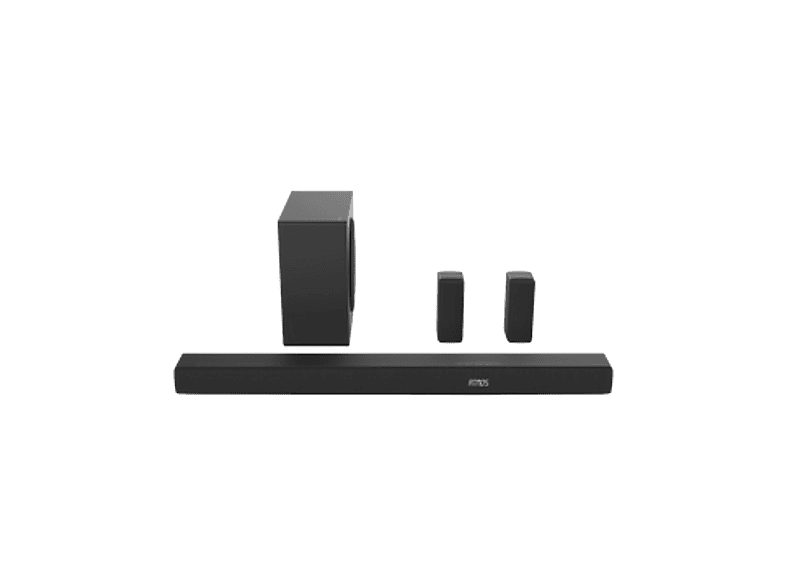 Barra de sonido - Hisense AX5100Q, Bluetooth, Subwoofer Inalámbrico, 580 W, Hi- Concerto, HDMI eARC, Dolby Atmos, Negro