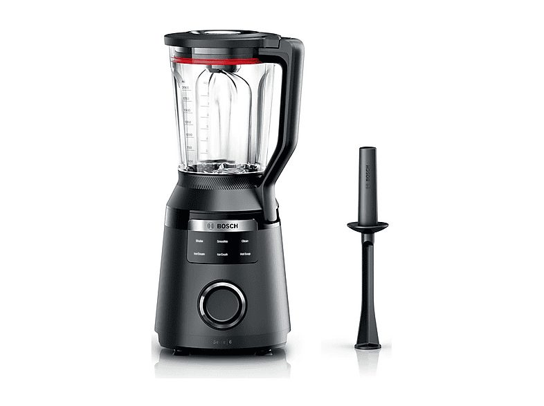 Batidora de vaso - BOSCH Serie 6 MMB6652B, 1800 W, 2 l, Negro