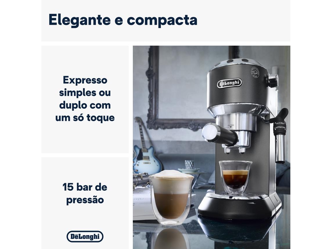 Cafetera DELONGHI Dedica Style EC685.BK (15 bar - Negro)