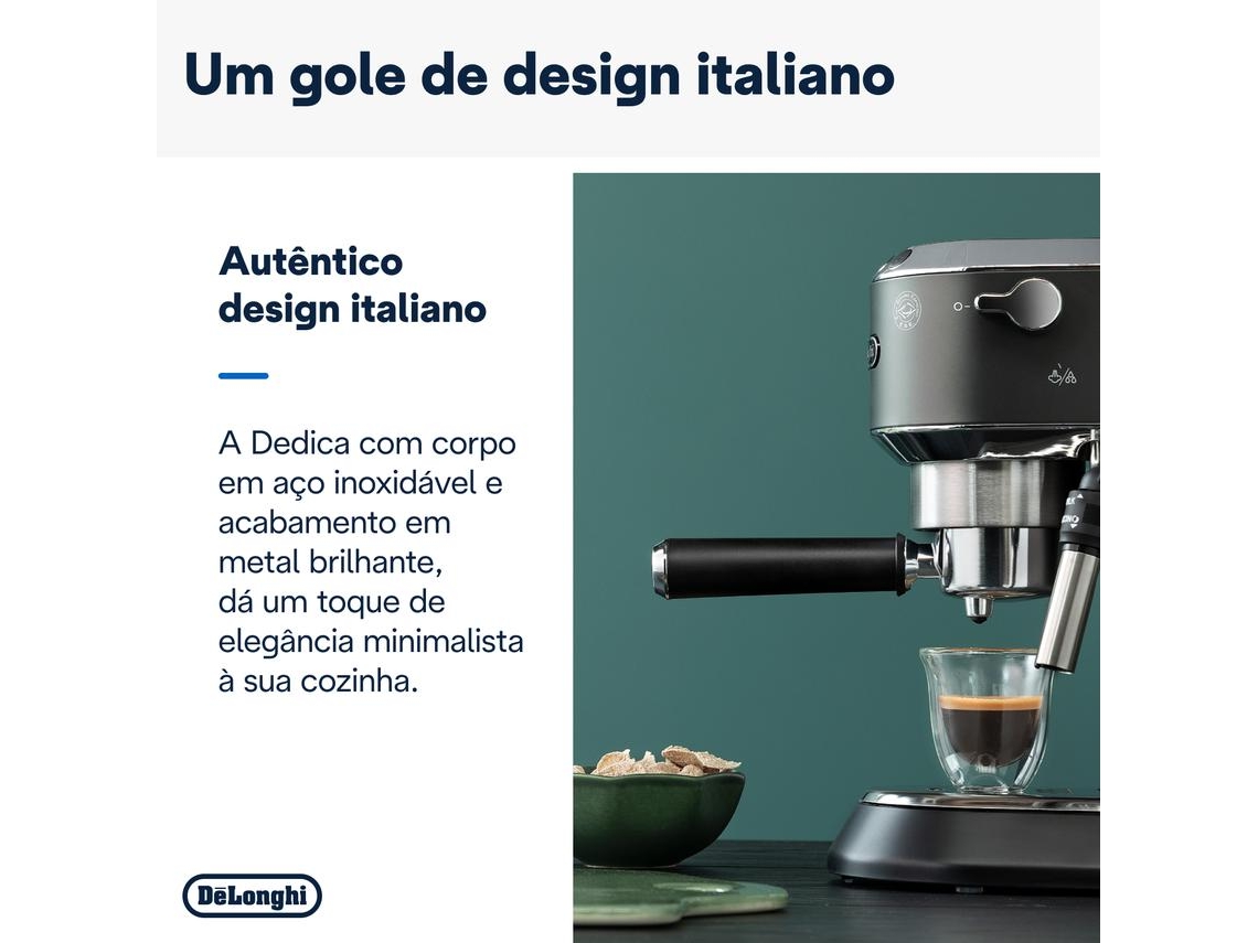 Cafetera DELONGHI Dedica Style EC685.BK (15 bar - Negro)