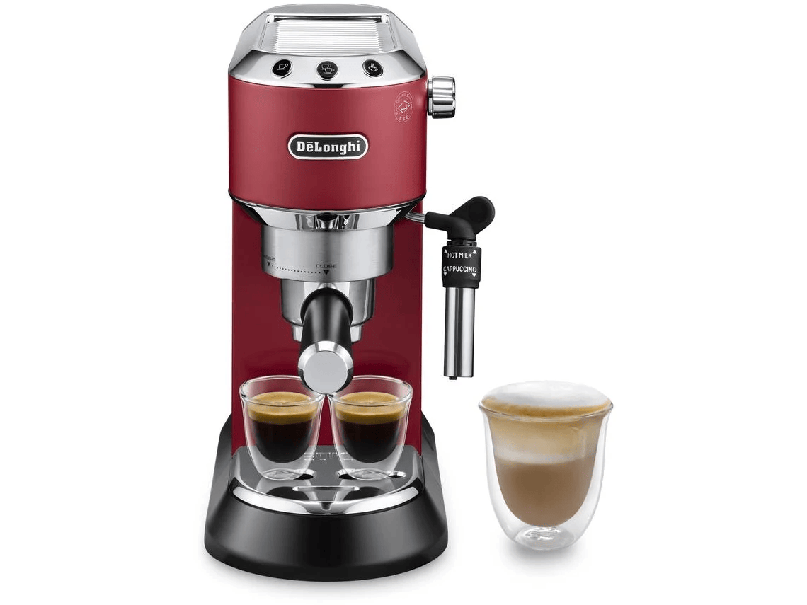 Cafetera DELONGHI Dedica Style EC685.R (15 bar - Rojo)