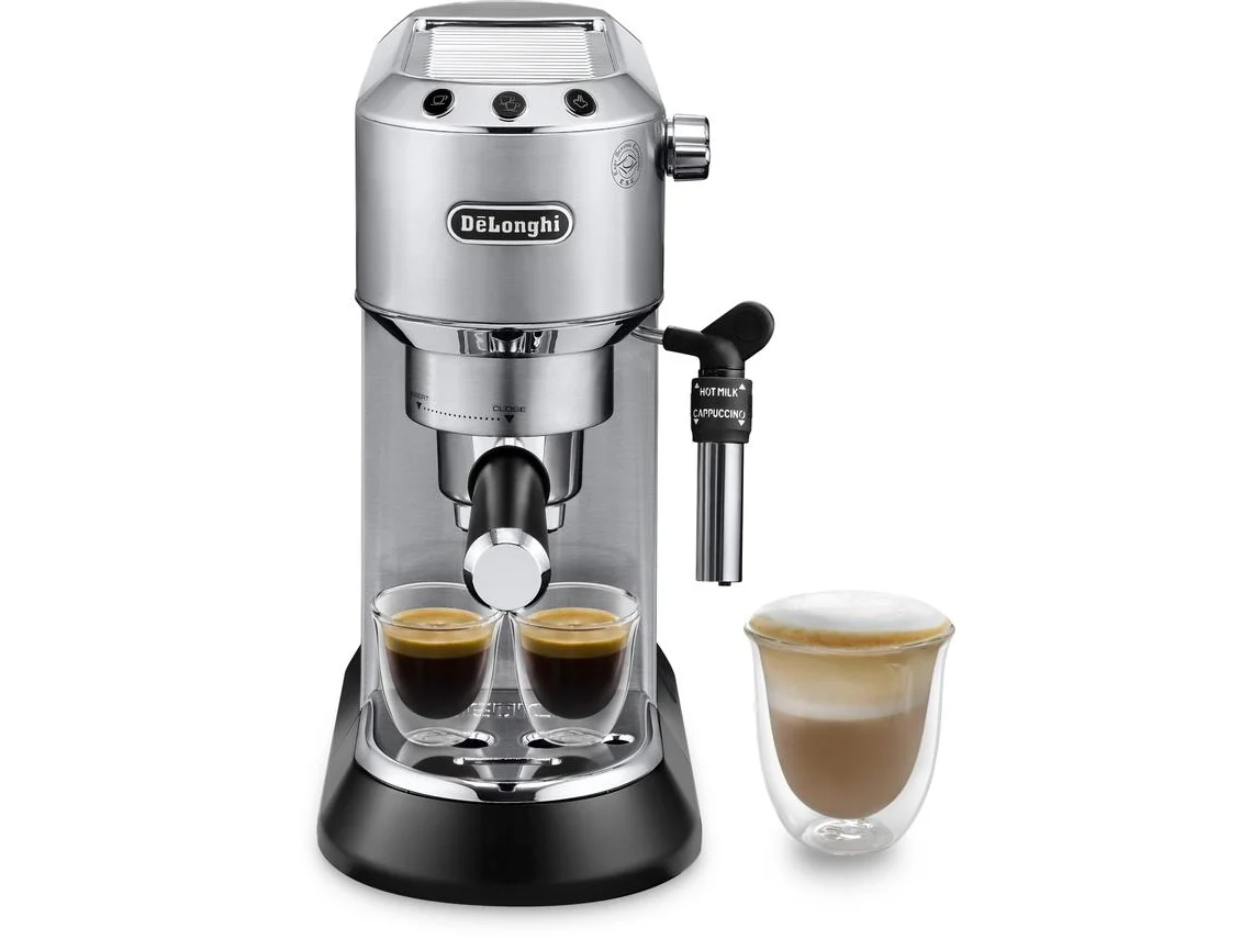 Cafetera DELONGHI Dedica Style EC685.M (15 bar - Gris)