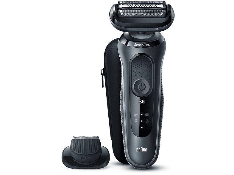 Cortapelos - BRAUN Afeitadora Braun Serie 6 N1200 S Negra, 50 min, Black