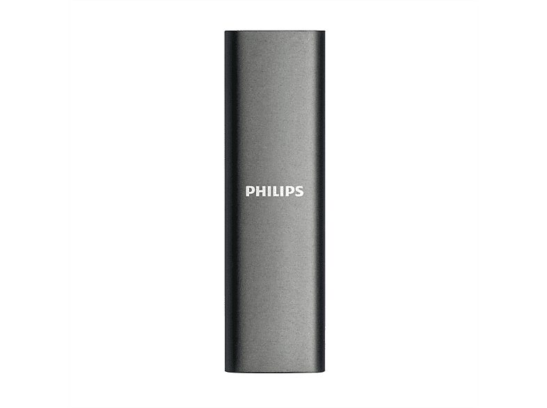 Disco duro externo 2 TB - PHILIPS FM02SS030P/00, SSD, Gris