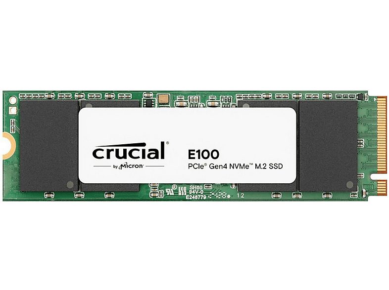 Disco duro SSD interno 1 TB - CRUCIAL E100, Interno, Negro