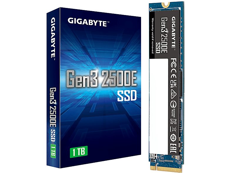 Disco duro SSD interno 1 TB - GIGABYTE Gen3 2500E SSD 1TB, Interno, Not available